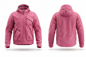 เสื้อแจ็คเก็ตมอเตอร์ไซค์แบบมีฮู้ดสำหรับฤดูหนาว ป้องกันลม มีหลายกระเป๋า ผลิตจากผ้า softshell  ออกแบบโลโก้ได้ตามต้องการ สำหรับขี่มอเตอร์ไซค์ - Product Image 6