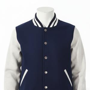 Vestes noires Fashion Flight pour hommes, veste en coton - Product Image 1