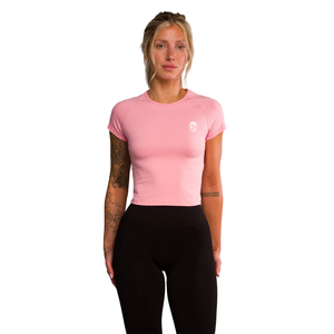 Camiseta Deportiva para Mujer, Manga Corta, Ajuste Elástico, Tela Suave y Ligera, Ropa Deportiva Informal para el Día a Día, Ropa de Gimnasio - Product Image 1