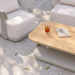 Modern Outdoor Yora <b>Sofa</b> <b>Set</b> with Waterproof Cushions Aluminum Frame Contemporary Design for Garden Patio Furniture - Product Image 3
