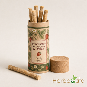 Palillo de Mascar Herbal Natural con Sabor a Fresa para el Cuidado Bucal Tradicional, Blanqueamiento Dental, Aliento Fresco y Encías Saludables - Product Image 6