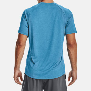 Camiseta de Manga Corta para Hombre, Estilo Urbano, Secado Rápido, 100% Algodón, Logotipo Frontal con Serigrafía, MOQ Bajo, Directo de Fábrica - Product Image 4