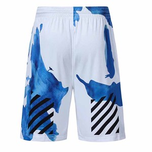 Shorts décontractés en polyester pour hommes grandes tailles, confortables, avec taille élastique et cordon de serrage, en toile unie, personnalisables, livraison rapide - Product Image 3