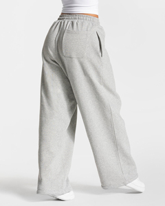 Pantalon évasé décontracté en molleton de coton respirant et écologique pour femme, taille élastique avec cordon de serrage et poches – Collection Hiver, Meilleures Ventes - Product Image 2