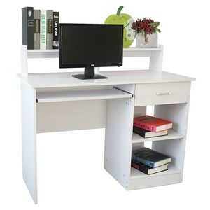 <b>Modern</b> General Style E1 15MM Chipboard Computer <b>Desk</b> <b>White</b> - Product Image 1