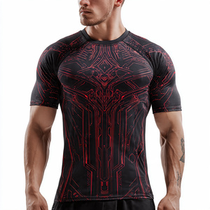 Camiseta Deportiva de Compresión Unisex para Gimnasio y Fitness, Manga Corta, Secado Rápido, Transpirable, Ecológica, 100% Poliéster, Protección UV - Product Image 6