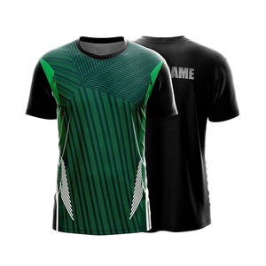 Camiseta de Fútbol Sublimada Personalizada para Hombre, Manga Corta, Cuello Redondo, Poliéster que Absorbe la Humedad, Ropa Deportiva para Todas las Temporadas, Corte Regular - Product Image 4