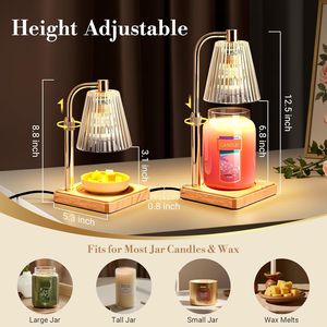 Regali di Natale e Compleanno per Donne, Mamma, Sorella, Amica: Lampada Scaldacera con Timer e Candele in Barattolo per l'Inaugurazione della Casa - Product Image 4