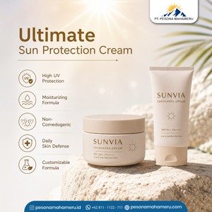 Crema de Protección Solar de Marca Privada SPF 50+ PA++++ Protección UVA UVB Cuidado Solar Diario para Rostro y Cuerpo - Product Image 2