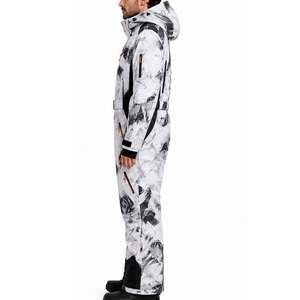 Winter Ski Suit For Men One Piece <b>Waterproof</b> Snowboard Jumpsuit Warm Insulated Windproof Snow Sports Apparel Custom Design - Product Image 6