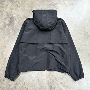 Chaqueta Cortavientos de Nailon para Hombre, Ligera, Deportiva, para Entrenamiento al Aire Libre, Color Sólido, Corte Holgado - Product Image 4