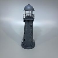 Phare en métal de style moderne, décoration nautique artisanale pour la maison, ornement de table, utilisation intérieure/extérieure, article cadeau