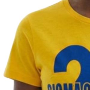 T-shirt graphique doré pour femme, manches courtes, col rond, décontracté, streetwear, tee-shirt en coton imprimé personnalisé, vêtement tendance - Product Image 4