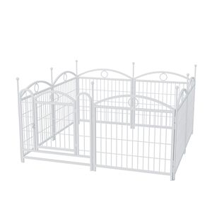 Recinto per Cani in Metallo Resistente da 24 Pollici, 8 Pannelli, per Interni/Esterni, con Porta, Recinzione per Cuccioli e Cancello per Animali Domestici - Product Image 6