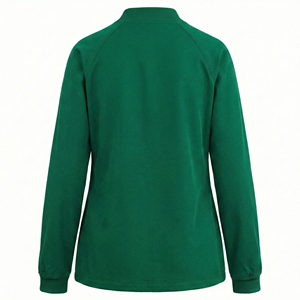 Blouse d'infirmière à fermeture éclair intégrale, design personnalisé, couleurs variées, coupe ajustée, vêtements médicaux, manches longues, blouses élégantes, directement de l'usine - Product Image 3