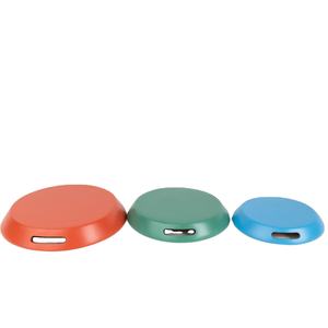 Plateau de service rond en bambou tissé à la main, design minimaliste, léger, écologique, pour la décoration de la maison, présentoir de table - Product Image 3