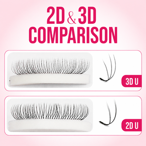 ถาดขนตาปลอม Charmlash แบบขายส่ง รูปตัวยู ขนตาแบบพัด ต่อขนตา ความหนาหลากหลาย 5D คุณภาพสูง ใย PBT - Product Image 1