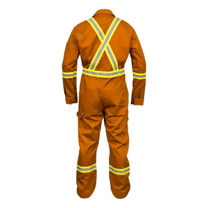 <b>Waterproof</b> Coverall <b>Waterproof</b> Orange Hi Vis Storm Coverall Hi Visibility Winter <b>Work</b> wear Coverall Custom Your Brand Front Logo - Product Image 4