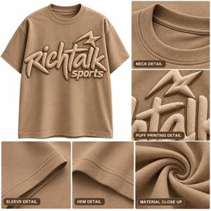 เสื้อยืดแขนสั้นผู้ชายสไตล์สปอร์ต สีดำ/แดงเลือดหมู/ทอง  โลโก้ด้านหน้า ระบายอากาศได้ดี แห้งเร็ว ทรงปกติ คอกลม ผ้าถัก - Product Image 6