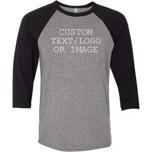 Camisetas de béisbol de manga 3/4 personalizadas unisex camisetas 2025 Diseña tu propia ropa de Softbol - Product Image 4