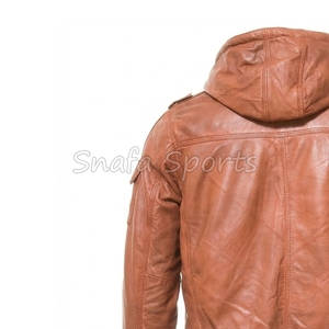 Veste en cuir pour homme, style décontracté, haute qualité, pour motard, coupe ajustée, vente en gros, prix attractif. - Product Image 6