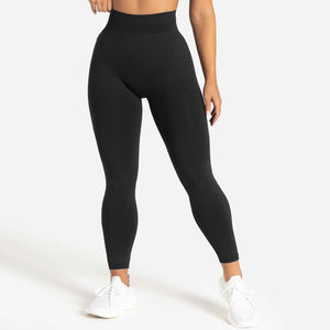 High Quality Compression Yoga Seamless Scrunch Butt Solid <b>Colour</b> High Waist Running Marble Women Gym <b>Leggings</b> - Product Image 4