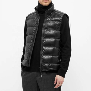 Chaqueta de Plumón de Invierno de Moda y Calidad, Chaleco con Capucha, Chaqueta sin Mangas para Hombre, Chaleco de Plumón sin Mangas - Product Image 1