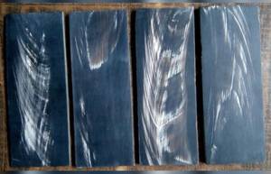 Placa de cuerno de búfalo natural hecha a mano con rayas blancas y negras para la fabricación de monturas de gafas y asas. - Product Image 4