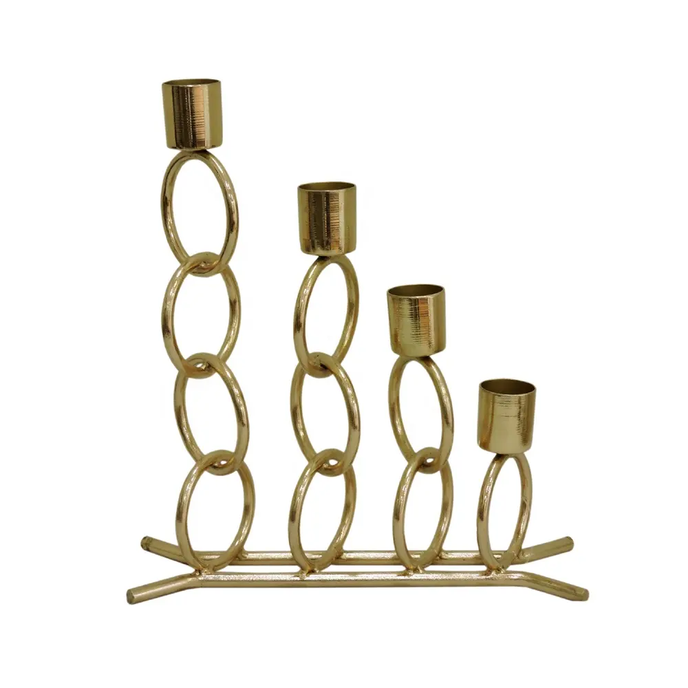 Handmade Table Object in Brass Plated Gold Color Table Decorative Table Candle Holder use in light decoration