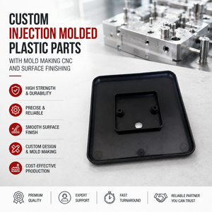 Custom Injection Molded <b>Plastic</b> Parts with Mold Making CNC and Surface Finishing - Product Image 2