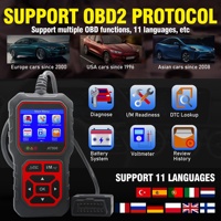 Escáner OBD2 AT500, Herramienta de Diagnóstico de Automóviles de 12 V, Lector Profesional de Códigos de Error del Motor para Todos los Automóviles, Transmisión de Datos en Tiempo Real, Nuevo
