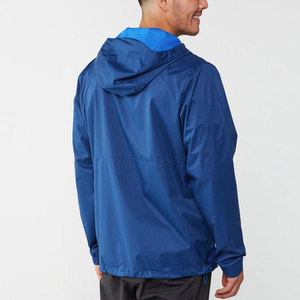Wholesale Mens 100%Nylon <b>Packable</b> Custom Logo Waterproof <b>Jacket</b> Light Weight Rain <b>Jacket</b> - Product Image 2