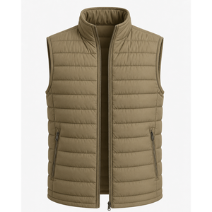 <b>Men's</b> Quilted Puffer Vest <b>Warm</b> Lightweight Winter Outerwear - Product Image 1