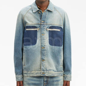 Veste en jean pour homme 100 % coton, style 2026, vente en gros, best-seller, faible MOQ, service OEM, veste d'hiver en jean - Product Image 2