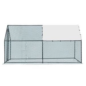 Pollaio Grande in Metallo 13 x 10 piedi con Copertura Impermeabile, Gabbia per Polli e Volatili, Recinto per Galline, Conigli, Gatti, Cani e Altri Animali da Fattoria - Product Image 3
