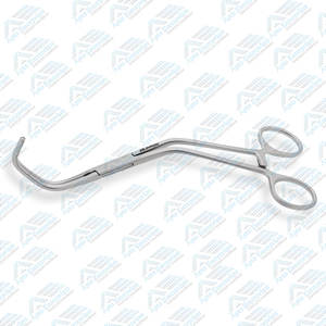 Mordazas atraumáticas Vástagos en ángulo Acero inoxidable 20 cm 8 pulgadas Lambert Kay Aorta Abrazadera en ángulo DeBakey por Apto Enterprises - Product Image 5