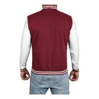Veste Safari Homme Marron et Blanc Col Rond Fermeture Boutonnée Coupe Classique Décontractée pour l'Automne Couleur Unie Polyester Coton