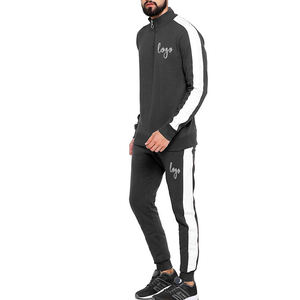 Conjuntos Deportivos de Dos Piezas con Logotipo Personalizado para Hombre, Ropa de Entrenamiento, Cómodos Conjuntos de Sudadera con Cremallera para Correr - Product Image 5