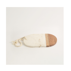 Planche à découper en bois et marbre, forme ronde avec poignée, nouvelle planche à charcuterie, planche à découper de cuisine, utilisée en cuisine - Product Image 6