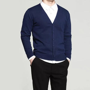 Pull en tricot 100% coton de haute qualité pour homme, tricot sur mesure à manches longues, cardigan en tricot sur mesure de qualité supérieure pour homme - Product Image 3