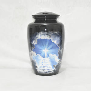 Urna de cremación de aluminio personalizada de alta calidad para cenizas humanas, venta al por mayor, urnas conmemorativas humanas y adultas para cenizas de la India - Product Image 3