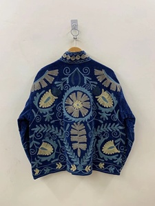 Boho Velvet Suzani Jacket Hand Embroidered Vintage Ethnic <b>Coat</b> Statement Fashion Wear <b>Coat</b> High Quality Wedding Wear - Product Image 2