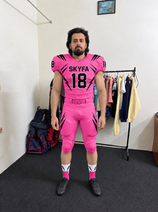 Ensemble de maillots et pantalons de football américain de qualité supérieure Skyfa Sports, couleur personnalisée, 100% polyester, taille plus, personnalisable - Product Image 4