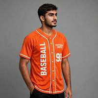 Fabricant de logos personnalisés, maillot de baseball unisexe de qualité supérieure, OEM, boutons sur le devant, maille respirante, sublimé, 100% polyester, manches courtes