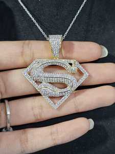 Diamond Shape Latter <b>Pendant</b> Iced Out 925 <b>Silver</b> <b>pendant</b> HipHop <b>Pendant</b> Personalize <b>initial</b> Letter <b>Pendant</b> Birthday Gift for Her - Product Image 2