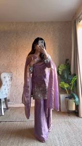 Step Into Effortless Charm with Our Exclusive 3-Piece Salwar Kameez Set Modern Style Quick Dry Casual <b>Comfort</b> - Product Image 3