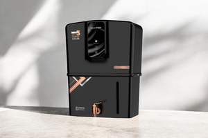 Purificador de agua AQUA MOOR BLACK WATER con sistema RO, zinc, cobre, alcalino, TDS, capacidad de almacenamiento de 12L, indicador LED, material de grado alimenticio. - Product Image 2