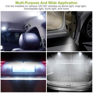 14pcs T10 41mm Festoon LED Light Bulbs 6000K White for Interior Dome Map License <b>Plate</b> Trunk <b>Side</b> & Positioning Lights - Product Image 5