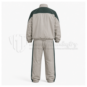 Ensemble de survêtement coupe-vent en nylon pour homme, deux pièces, veste et pantalon de sport, couleur contrastée, vêtements de sport légers - Product Image 2