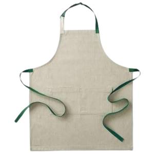 Tablier classique en coton rayé rose et bleu pour la cuisine, avec poches, lavable en machine, usage quotidien - Product Image 6